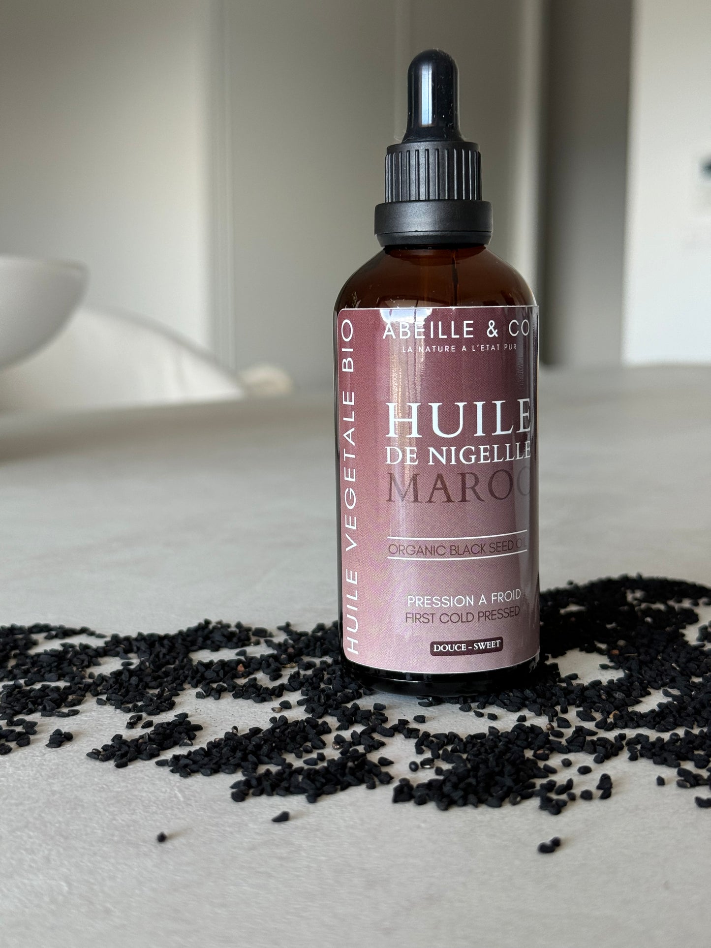 Huile végétale de nigelle du Maroc
